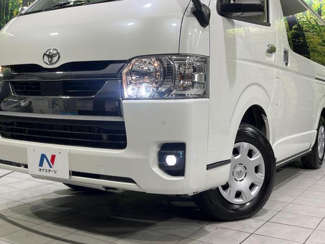 ハイエースバン ロングスーパーＧＬ　両側電動スライドドア　ＡＬＰＩＮＥ製ＳＤナビ　バックカメラ　寒冷地仕様　禁煙車　衝突軽減装置　ＥＴＣ　スマートキー　オートライト　オートエアコン　ＬＥＤヘッドライト　ＬＥＤフォグ　ドアバイザー（13枚目）