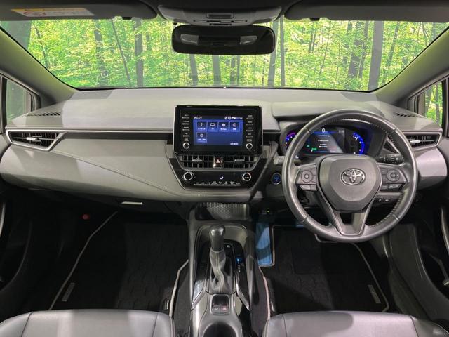 カローラツーリング ハイブリッド ダブルバイビー 4WD 衝突軽減装置 ディスプレイオーディオ バックカメラ レーダークルーズ ETC Bluetooth 合皮シート LEDヘッド オートマチックハイビーム スマートキー 革巻きステアリング(2枚目)