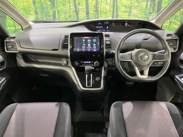 セレナ ハイウェイスター　４ＷＤ　寒冷地仕様　両側電動　純正９型ナビ　後席モニター　バックカメラ　衝突被害軽減　禁煙車　クルコン　コーナーセンサー　スマートキー　ＬＥＤヘッド　純正１５インチＡＷ　オートハイビーム（2枚目）