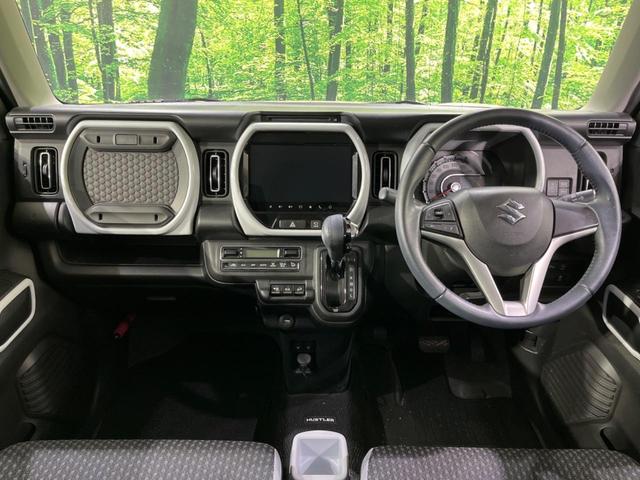 ハスラー ハイブリッドX 4WD 寒冷地仕様 全周囲カメラ 純正9型デイスプレイオーデイオ 衝突被害軽減 禁煙車 ドラレコ コーナーセンサー スマートキー LEDヘッド 車線逸脱警報 Bluetooth CD フルセグ(2枚目)