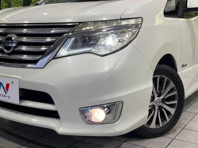 セレナ ハイウェイスター　Ｓ－ハイブリッド　後席モニター　両側電動　ＳＤナビ　バックカメラ　衝突軽減装置　Ｂｌｕｅｔｏｏｔｈ　ＬＥＤヘッド　クルコン　フォグライト　革巻きステアリング　オートライト　スマートキー　純正１６インチＡＷ（12枚目）