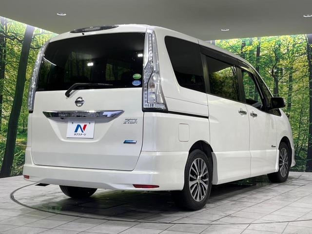 セレナ ハイウェイスター　Ｓ－ハイブリッド　後席モニター　両側電動　ＳＤナビ　バックカメラ　衝突軽減装置　Ｂｌｕｅｔｏｏｔｈ　ＬＥＤヘッド　クルコン　フォグライト　革巻きステアリング　オートライト　スマートキー　純正１６インチＡＷ（17枚目）