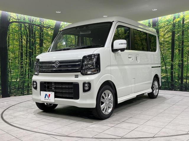 エブリイワゴン PZターボスペシャル 4WD 届出済未使用車 両側電動 衝突被害軽減 禁煙車 シートヒーター コーナーセンサー スマートキー LEDヘッド 純正14インチAW オートハイビーム オートライト オートエアコン(48枚目)