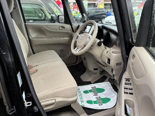 N-BOX G・Lパッケージ オートエアコン 横滑り防止装置 アルミホイール スマートキー アイドリングストップ 片側電動スライドドア ベンチシート ワンセグ(10枚目)