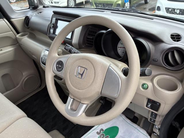 N-BOX G・Lパッケージ オートエアコン 横滑り防止装置 アルミホイール スマートキー アイドリングストップ 片側電動スライドドア ベンチシート ワンセグ(19枚目)