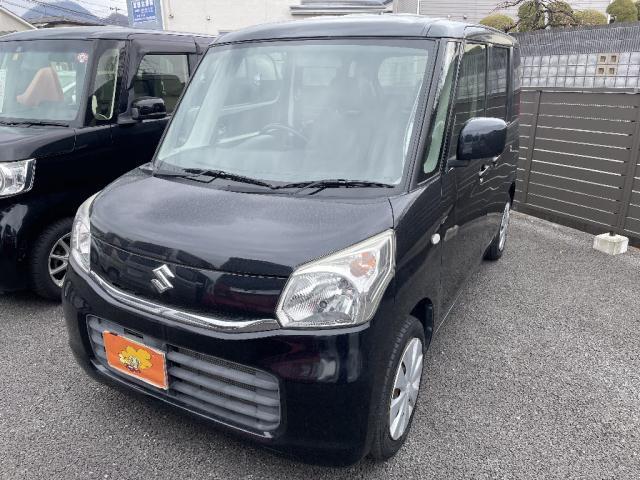 スペーシア G オートエアコン スマートキー アイドリングストップ 両側スライドドア ベンチシート シートヒーター CD(2枚目)