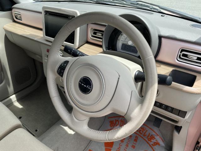 アルトラパン X 4WD アルミホイール スマートキー 衝突被害軽減システム HID ベンチシート フルフラット シートヒーター SDナビ フルセグ(17枚目)