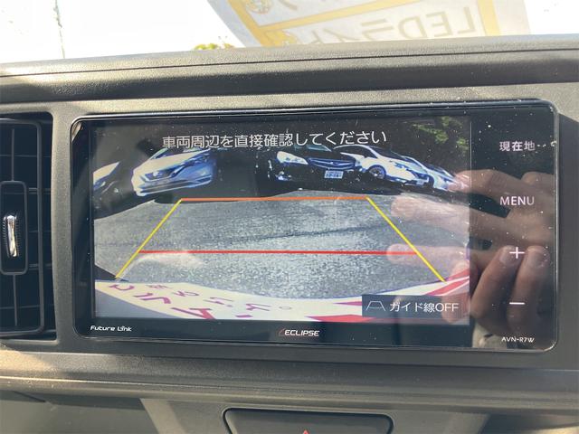バックカメラ装備。駐車が苦手な方には欠かせません。