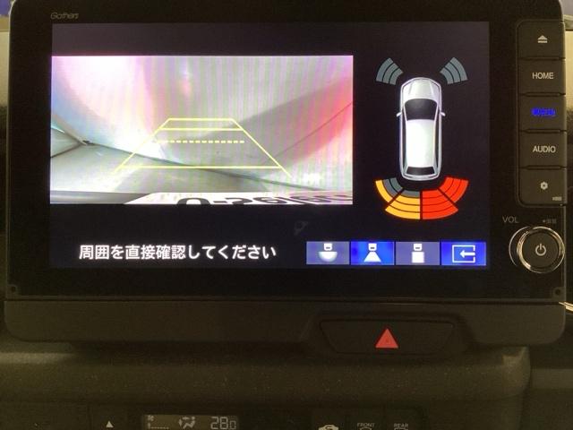 N-BOXカスタム ベースグレード 中古スタッドレスタイヤ、純正メモリーナビ、ドライブレコーダー前後装着+ETC付 当社デモカー 前後誤発進抑制 パーキングセンサー シートH Iストップ オートエアコン LEDヘッド ドラレコ 4WD(10枚目)