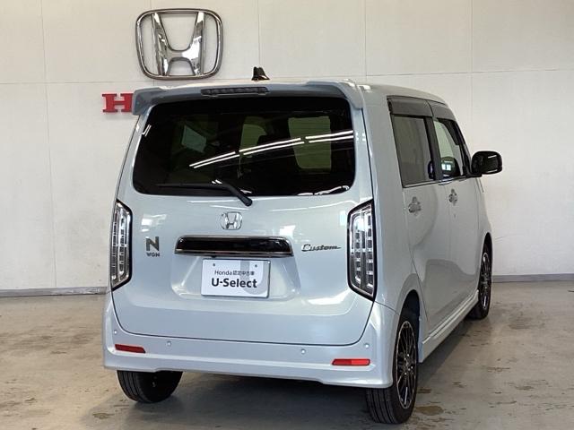 Ｎ－ＷＧＮカスタム Ｌ・ターボ　中古スタッドレスタイヤ、純正メモリーナビ、ドライブレコーダー前後装着＋ＥＴＣ付　当社デモカー　１オーナー　カーテンエアバック　横滑り防止　ＤＶＤ再生　クリアランスソナー　Ｒカメラ　ベンチシート　ＬＥＤ（5枚目）