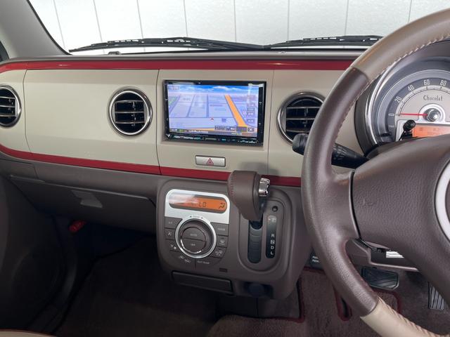 アルトラパンショコラ Ｘ　４ＷＤ　メモリーナビ　フルセグ　ＥＴＣ　シートヒーター　オートライト　ＨＩＤライト　プッシュスタート　アイドリングストップ　Ｂｌｕｅｔｏｏｔｈ　純正アルミ（10枚目）
