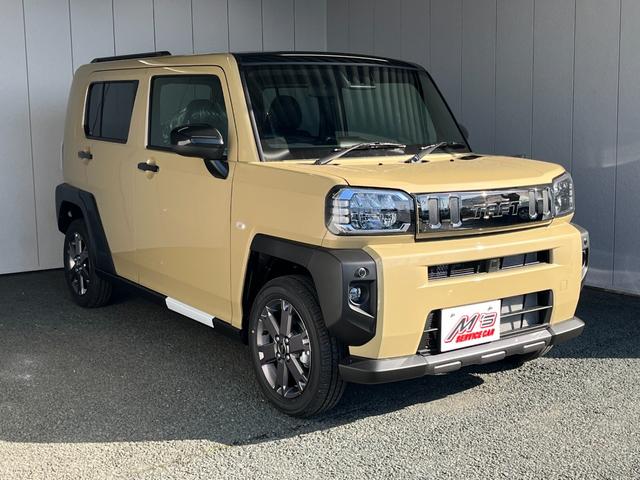タフト Ｇ　ダーククロムベンチャー　届出済未使用車　４ＷＤ　左右シートヒーター　バックカメラ　ＬＥＤヘッドライト　オートライト　クルコン　ソナー　衝突被害軽減ブレーキ　ムーンルーフ　ステリモ　プッシュスタート　ＵＳＢ　ＵＳＢ充電（4枚目）
