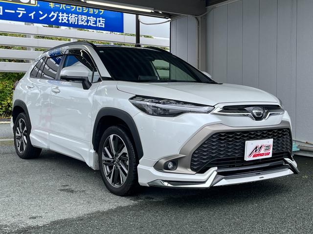 カローラクロス ハイブリッド　Ｚ　４ＷＤ　前方ドラレコ　純正ディスプレイオーディオプラス　全周囲モニター　Ｂｌｕｅｔｏｏｔｈ　フルセグＴＶ　パワーバックドア　オートライト　ＬＥＤライト　置くだけ充電　サンルーフ　後席ＵＳＢ充電（55枚目）