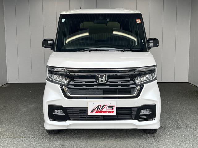 N-BOXカスタム Lターボ 4WD 純正ナビ フルセグTV バックカメラ 前後ドラレコ シートヒーター 衝突被害軽減ブレーキ ソナー レーンアシスト クルコン LED オートライト 両側電動スライドドア USB BT(3枚目)