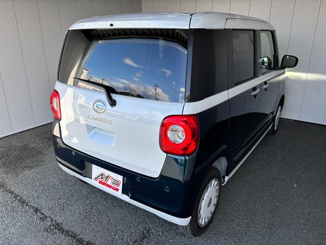 ムーヴキャンバス ストライプスＧ　４ＷＤ　届出済未使用車　衝突被害軽減ブレーキ　バックカメラ　シートヒーター　ドリンクヒーター　両側電動スライドドア　クリアランスソナー　レーンアシスト　オートライト　オートハイビーム　パワーモード（5枚目）