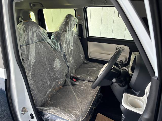 ムーヴキャンバス ストライプスＧ　４ＷＤ　届出済未使用車　衝突被害軽減ブレーキ　バックカメラ　シートヒーター　ドリンクヒーター　両側電動スライドドア　クリアランスソナー　レーンアシスト　オートライト　オートハイビーム　パワーモード（9枚目）