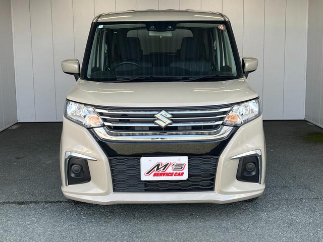 ソリオ ハイブリッドＭＸ　４ＷＤ　衝突被害軽減ブレーキ　左側電動スライドドア　クリアランスソナー　レーンアシスト　シートヒーター　クルコン　ステリモ　オートライト　ＵＳＢ充電　純正１４ＡＷ（3枚目）