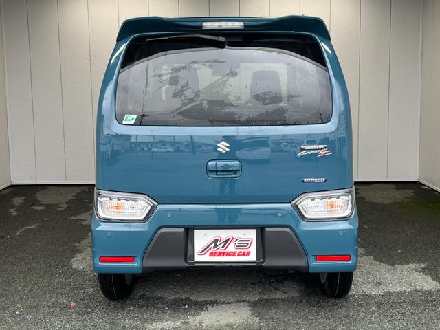 ワゴンＲカスタムＺ ハイブリッドＺＸ　４ＷＤ　届出済未使用車　衝突被害軽減ブレーキ　シートヒーター　クリアランスソナー　レーンアシスト　クルコン　ＬＥＤライト　ステリモ　オートライト　純正１４ＡＷ（6枚目）