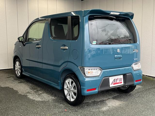 ワゴンＲカスタムＺ ハイブリッドＺＸ　４ＷＤ　届出済未使用車　衝突被害軽減ブレーキ　シートヒーター　クリアランスソナー　レーンアシスト　クルコン　ＬＥＤライト　ステリモ　オートライト　純正１４ＡＷ（7枚目）