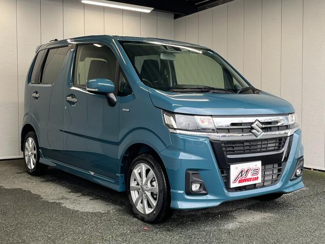 ワゴンＲカスタムＺ ハイブリッドＺＸ　４ＷＤ　届出済未使用車　衝突被害軽減ブレーキ　シートヒーター　クリアランスソナー　レーンアシスト　クルコン　ＬＥＤライト　ステリモ　オートライト　純正１４ＡＷ（35枚目）