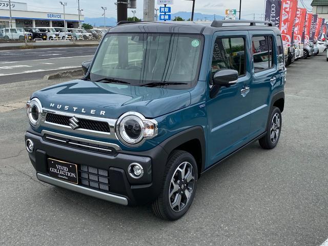 ハスラー ＪスタイルＩＩ　４ＷＤ　届出済未使用車　純正９型メモリーナビ　フルセグ　ＤＶＤ　Ｂｌｕｅｔｏｏｔｈ　全方位カメラ　セーフティーサポート　シートヒーター　ＬＥＤライト　スマートキー　アイドリングストップ（2枚目）