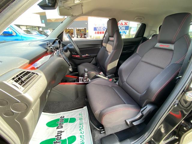 スイフトスポーツ ベースグレード 社外8型メモリーナビ フルセグ DVD Bluetooth セーフティーサポート LEDライト スマートキー シートヒーター ブラインドスポットモニター 前後ドラレコ ETC ワンオーナー(24枚目)