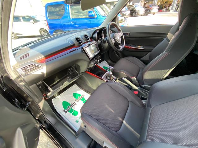 スイフトスポーツ ベースグレード 社外8型メモリーナビ フルセグ DVD Bluetooth セーフティーサポート LEDライト スマートキー シートヒーター ブラインドスポットモニター 前後ドラレコ ETC ワンオーナー(25枚目)