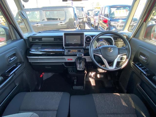 スペーシアカスタム ハイブリッドＧＳ　４ＷＤ　社外メモリーナビ　ワンセグ　ＣＤ　レーダーブレーキ　パーキングセンサー　左パワースライドドア　シートヒーター　ＬＥＤライト　スマートキー　ＥＴＣ　ドラレコ　ワンオーナー（10枚目）