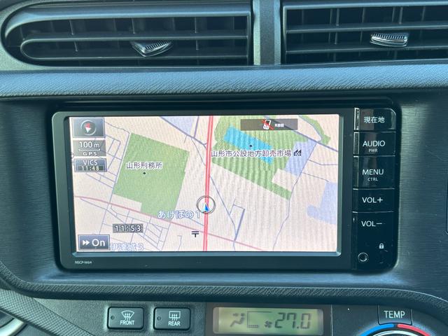 アクア Ｇブラックソフトレザーセレクション　純正ＳＤナビ　ワンセグ　ＣＤ　Ｂｌｕｅｔｏｏｔｈ　バックカメラ　スマートキー　黒革シート　前後ドラレコ　ＡＢＳ　Ｗエアバック（13枚目）