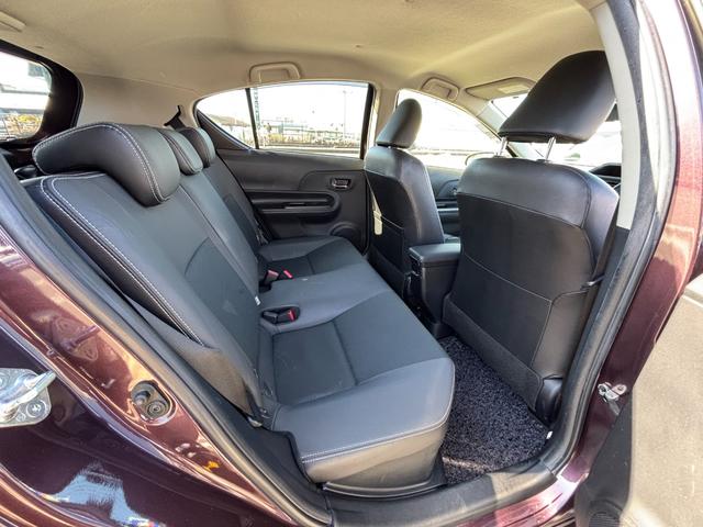 アクア Ｇブラックソフトレザーセレクション　純正ＳＤナビ　ワンセグ　ＣＤ　Ｂｌｕｅｔｏｏｔｈ　バックカメラ　スマートキー　黒革シート　前後ドラレコ　ＡＢＳ　Ｗエアバック（22枚目）