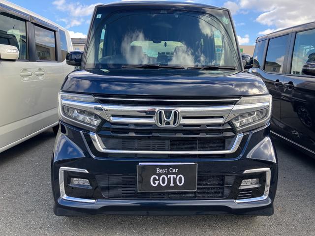 Ｎ－ＢＯＸカスタム ＥＸターボ　４ＷＤ　ホンダセンシング　純正８インチナビ　フルセグＴＶ　ＤＶＤ　Ｂｌｕｅｔｏｏｔｈ　バックカメラ　リモコンエンジンスターター　ＥＴＣ　ドラレコ前後　ヒーター付ハーフレザーシート　両側電動スライドドア（2枚目）
