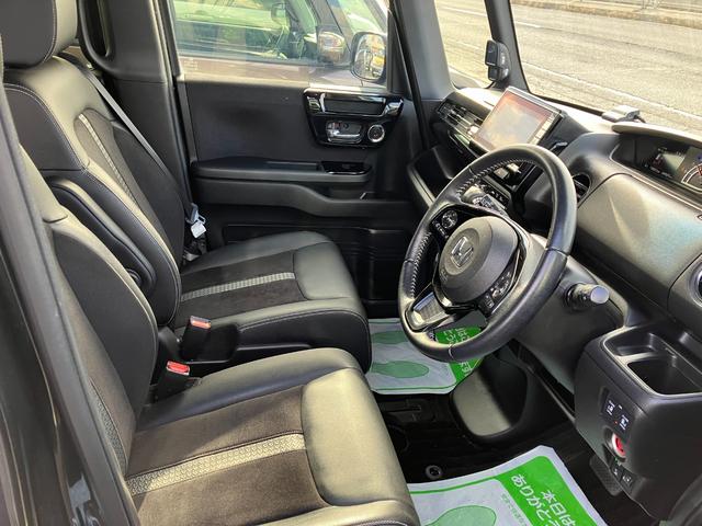 Ｎ－ＢＯＸカスタム ＥＸターボ　４ＷＤ　ホンダセンシング　純正８インチナビ　フルセグＴＶ　ＤＶＤ　Ｂｌｕｅｔｏｏｔｈ　バックカメラ　リモコンエンジンスターター　ＥＴＣ　ドラレコ前後　ヒーター付ハーフレザーシート　両側電動スライドドア（9枚目）