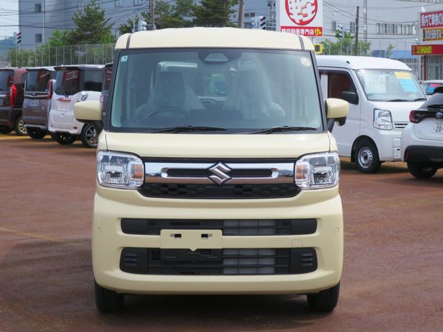 スペーシア ハイブリッドＸ　４ＷＤ　両電動スライド　衝突安全　プッシュスタート　オートエアコン・ライト　ベンチシート　シートヒーター　届出済未使用車（2枚目）