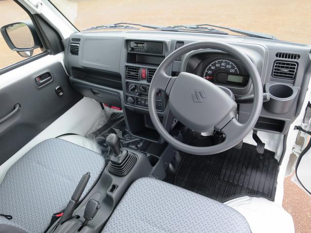 キャリイトラック KCエアコン・パワステ 4WD 衝突安全 ソナー オートライト キーレス 5MT 届出済未使用車(10枚目)