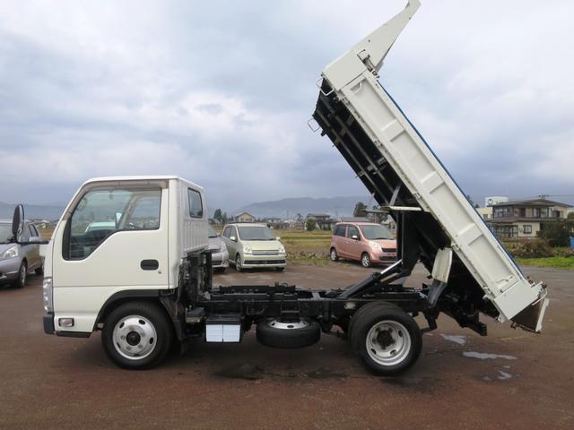 エルフトラック 強化フルフラットローダンプ 2WD 2トンダンプ フロア5MT 電動コボレーン エアコン パワステ ABS(5枚目)