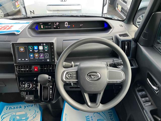 タント カスタムＸ　４ＷＤ　届け出済み未使用車　バックカメラ　両側電動スライドドア　クリアランスソナー　衝突被害軽減システム　ＬＥＤヘッドランプ　スマートキー　アイドリングストップ　電動格納ミラー　シートヒーター（3枚目）