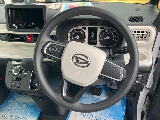 ムーヴキャンバス ストライプスＧ　４ＷＤ　両側電動スライドドア　クリアランスソナー　衝突被害軽減システム　オートライト　ＬＥＤヘッドランプ　スマートキー　アイドリングストップ　電動格納ミラー　シートヒーター　ベンチシート　ＣＶＴ（4枚目）