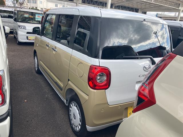 ムーヴキャンバス ストライプスＧ　４ＷＤ　両側電動スライドドア　クリアランスソナー　衝突被害軽減システム　オートライト　ＬＥＤヘッドランプ　スマートキー　アイドリングストップ　電動格納ミラー　シートヒーター　ベンチシート　ＣＶＴ（14枚目）