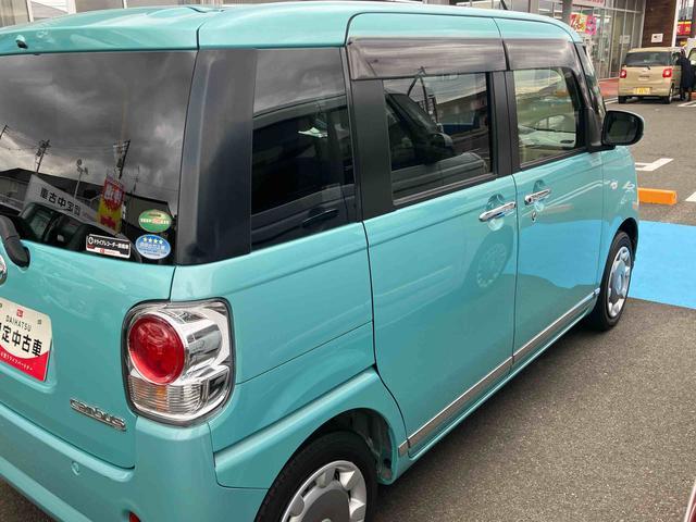 ムーヴキャンバス Ｘメイクアップリミテッド　ＳＡＩＩＩ　車検整備付　４ＷＤ　ＣＶＴ　６６０ｃｃ　車検整備付　ナビ　全方位モニター　両側電動スライドドア　衝突被害軽減ブレーキ　横滑り防止装置　ＡＢＳ　アイドリングストップ　プッシュボタンスタート　ワンオーナー車（53枚目）