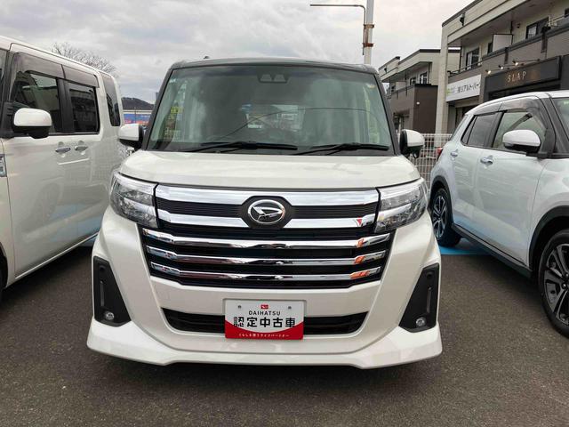 トール カスタムＧ　ターボ　両側電動スライドドア　２ＷＤ　ＣＶＴ　１０００ｃｃ　衝突被害軽減ブレーキ　横滑り防止装置　ＡＢＳ　アイドリングストップ　プッシュボタンスタート　ワンオーナー車（2枚目）