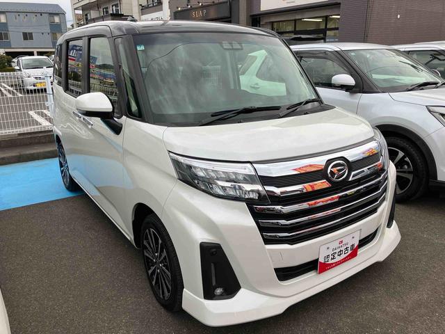 トール カスタムＧ　ターボ　両側電動スライドドア　２ＷＤ　ＣＶＴ　１０００ｃｃ　衝突被害軽減ブレーキ　横滑り防止装置　ＡＢＳ　アイドリングストップ　プッシュボタンスタート　ワンオーナー車（3枚目）