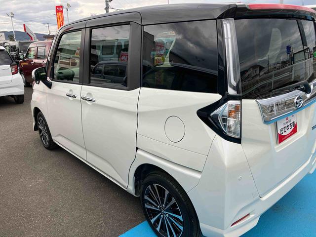 トール カスタムＧ　ターボ　両側電動スライドドア　２ＷＤ　ＣＶＴ　１０００ｃｃ　衝突被害軽減ブレーキ　横滑り防止装置　ＡＢＳ　アイドリングストップ　プッシュボタンスタート　ワンオーナー車（6枚目）