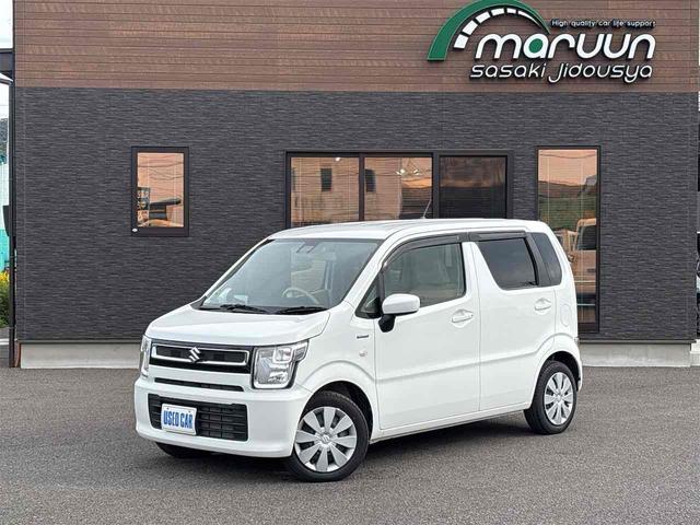 ワゴンR ハイブリッドFX ナビ TV レーンアシスト 衝突被害軽減システム オートライト スマートキー アイドリングストップ 電動格納ミラー シートヒーター ベンチシート CVT 盗難防止システム ABS ESC CD USB(2枚目)