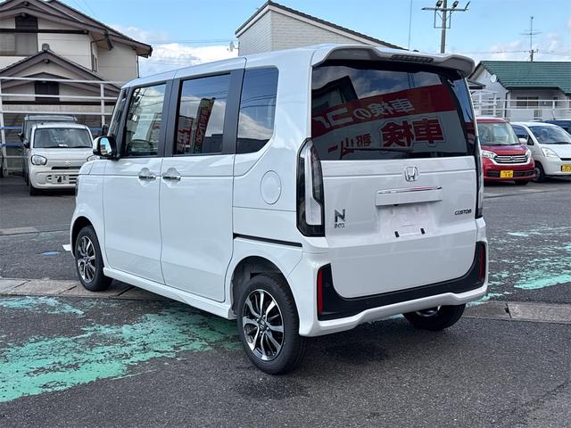 Ｎ－ＢＯＸカスタム ベースグレード　４ＷＤ　届け出済み未使用車　バックカメラ　両側スライド・片側電動　クリアランスソナー　オートクルーズコントロール　レーンアシスト　衝突被害軽減システム　オートライト　ＬＥＤヘッドランプ　スマートキー（36枚目）