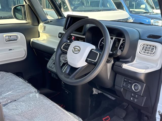 ムーヴキャンバス ストライプスＧ　４ＷＤ　両側電動スライドドア　クリアランスソナー　衝突被害軽減システム　オートライト　ＬＥＤヘッドランプ　スマートキー　アイドリングストップ　電動格納ミラー　シートヒーター　ベンチシート　ＣＶＴ（14枚目）