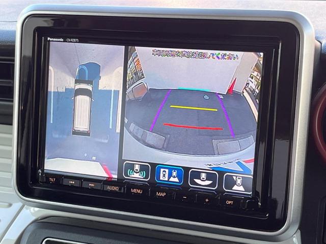 スペーシア ハイブリッドX 両側パワースライドドア セーフティサポート 全方位モニター 純正ナビ Bluetooth接続 スマートキー コーナーセンサー 運転席シートヒーター オートライト オートエアコン ロールサンシェード(5枚目)