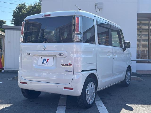 スペーシア ハイブリッドX 両側パワースライドドア セーフティサポート 全方位モニター 純正ナビ Bluetooth接続 スマートキー コーナーセンサー 運転席シートヒーター オートライト オートエアコン ロールサンシェード(17枚目)