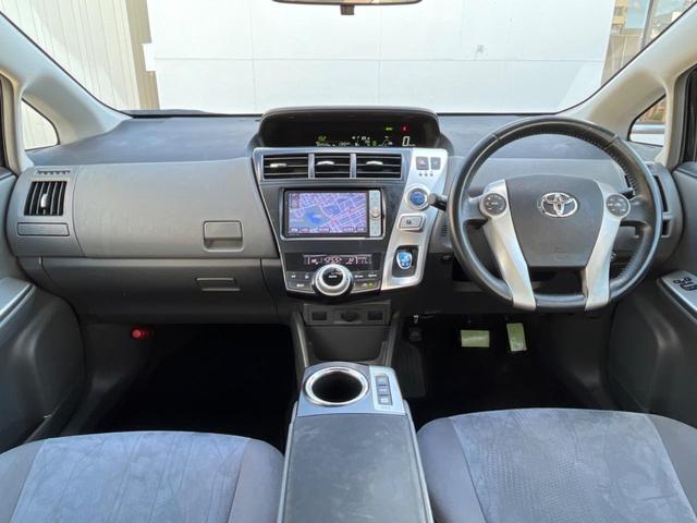 プリウスアルファ Ｇ　ナビゲーション　バックカメラ　後席モニター　後席モニター　ＥＴＣ　キーレス　クルーズコントロール　電動格納ミラー　オートエアコン　Ｂｌｕｅｔｏｏｔｈ　オートライト（2枚目）