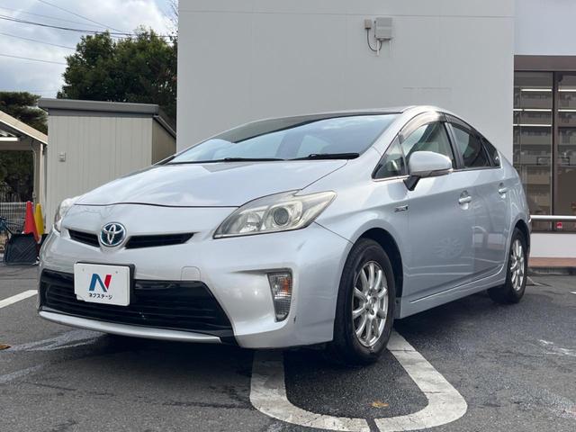 プリウス S 純正SDナビ スマートキー HIDヘッド ビルトインETC オートライト オートエアコン Bluetooth CD 地デジ クリアレンズリアコンビネーションランプ(27枚目)