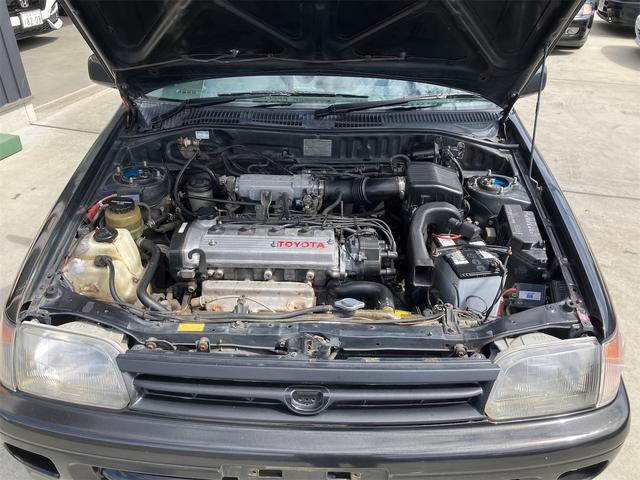 スターレット 　マニュアル４速→５速乗せ替え　２ＷＤ　社外マフラー　社外ハンドル　ＴＲＤシフトノブ　ＢＲＩＤＥシート　ＪＩＣ車高調　ブレーキラインメッシュホース　社外フロントメンバーバー　ＴＲＤ　ＬＳＤ（8枚目）